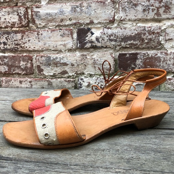 BERNARDO strapping SANDALS low heels 8.5 M - Picture 3 of 7